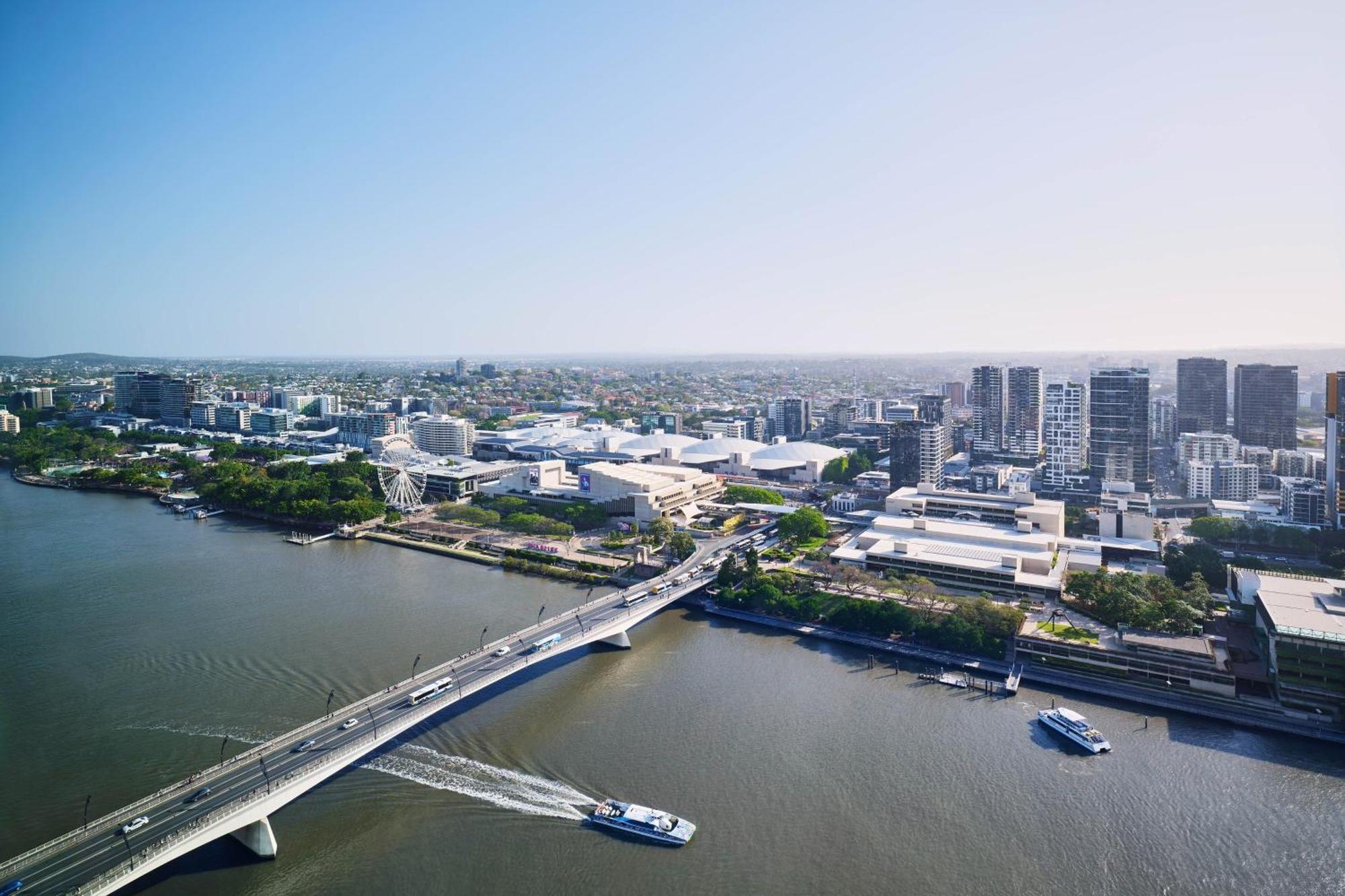 فندق دبليو بريسبان بريزبين المظهر الخارجي الصورة Aerial view of the proposed Brisbane International Pool